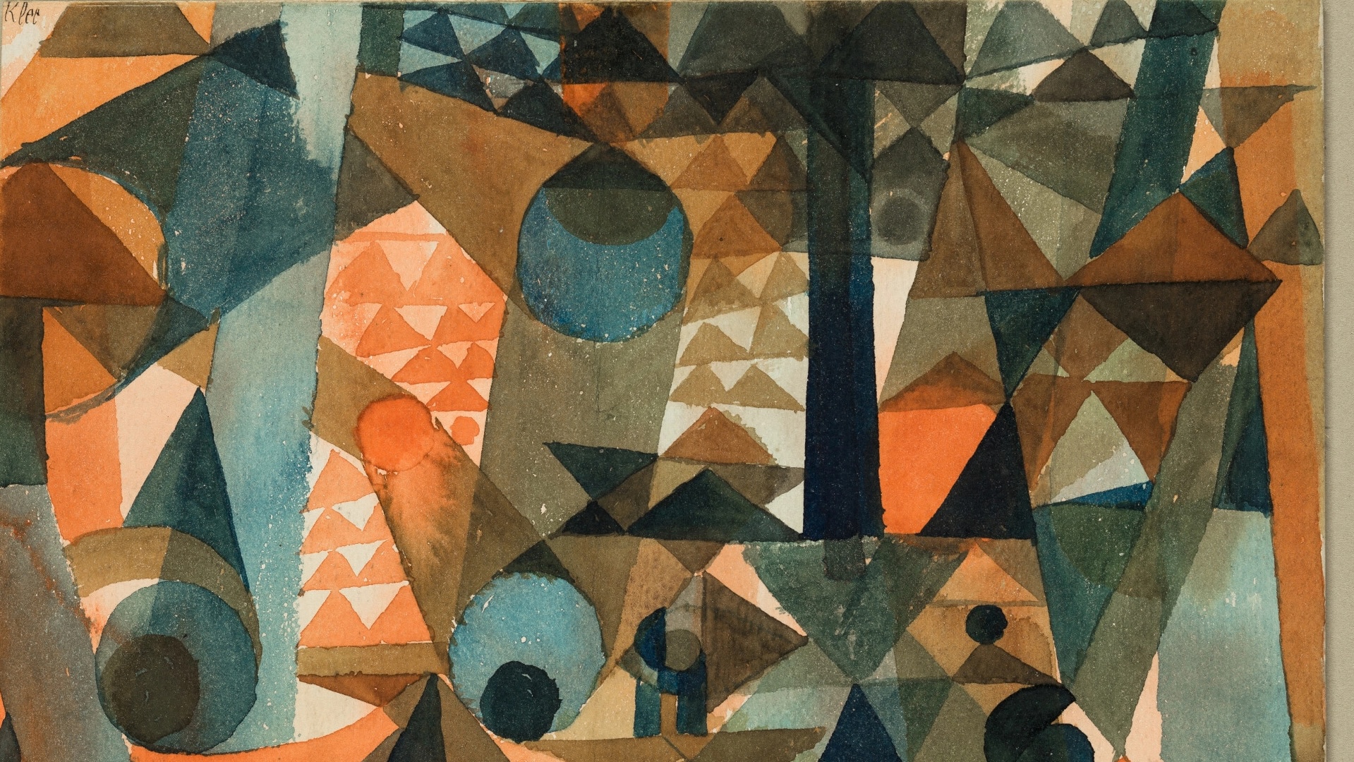Paul Klee, Translucencies, Orange-Blue (1915).
